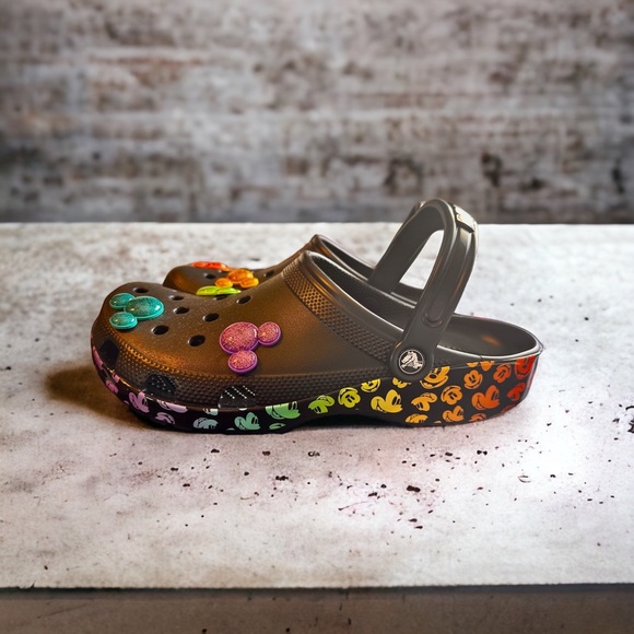 Disney Rainbow Pride Celebration Crocs, NWT, size 11. Unisex. - Picture 4 of 5